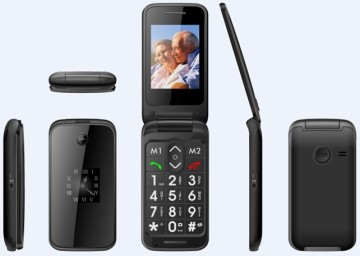 WCDMA-GSM Flip Senior 3G Cellphone (KK W30)