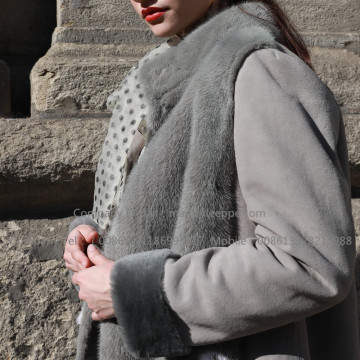 เสื้อคลุมขนสัตว์ Kopenhagen Lady Mink ในฤดูหนาว