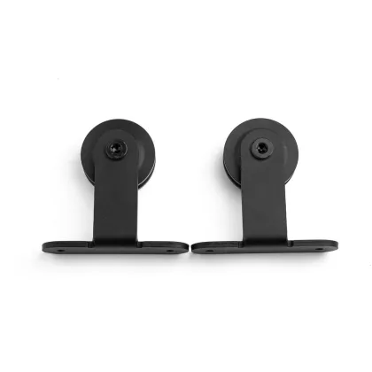 Indoor mini sliding barn door closet hardware kit