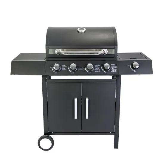 Wholesale Outdoor & Indoor Barbecue Grills with 4+1 Iron Burners - Large, Portable & High-Quality Gas Trolleys