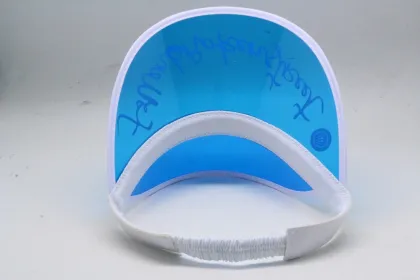 PVC transparent plastic printing sun visor cap