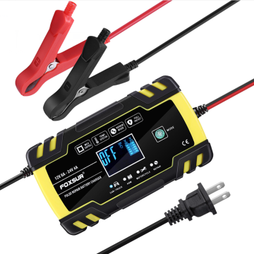 FOXSUR Portable 12V/24V 8A Car Battery Charger & Jump Starter