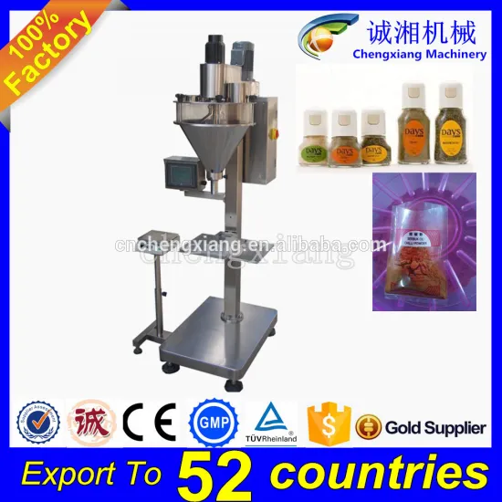 Lowest price semi-automatic powder filling machine,chilli powder packing machine