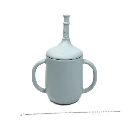 Silicone Straw Training Cup 360° Toddler Drinking Cup