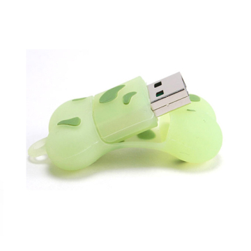 new shelves transparent cute bone shape owl silicone usb flash drive