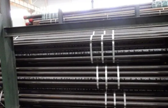 Api 5l X42 Api Line Pipe / Steel Line Pipe Black Painting With Sgs Bv