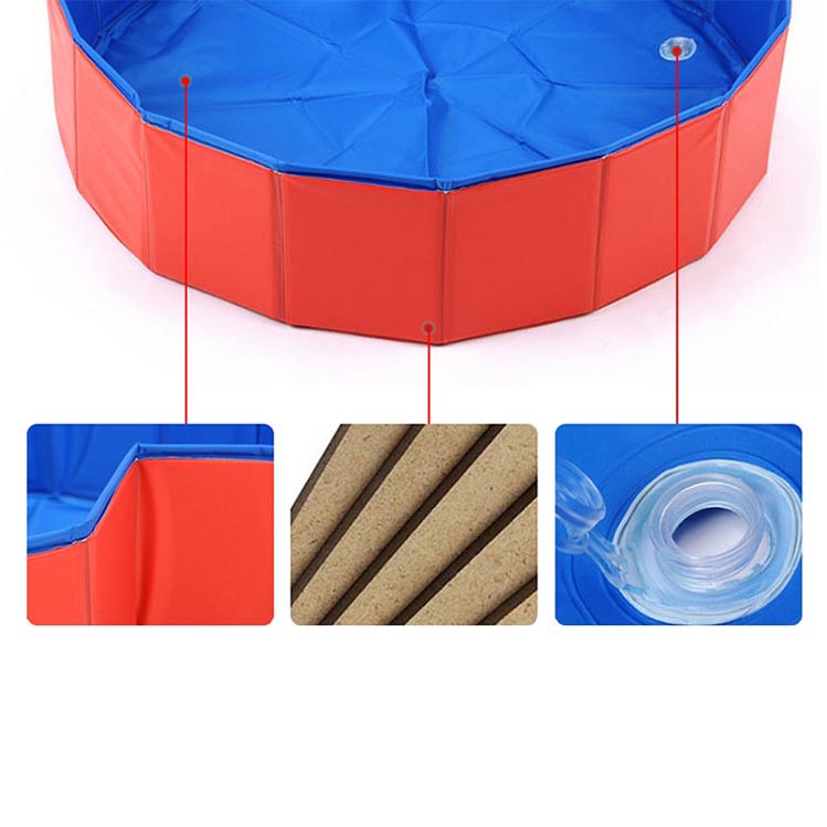 Foldable Dog Pet Bath Pool Small Wading Pool 2