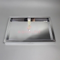 APEX Rectangle Shiny Silver Luxury Perfume Cosmetic Tray