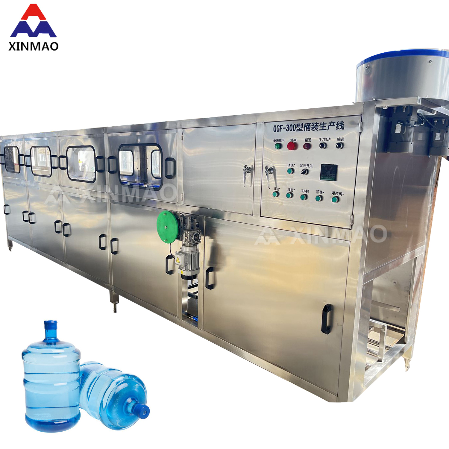 300bph Automatic 5 Gallon Water Bottle Filling Machine, High Quality ...