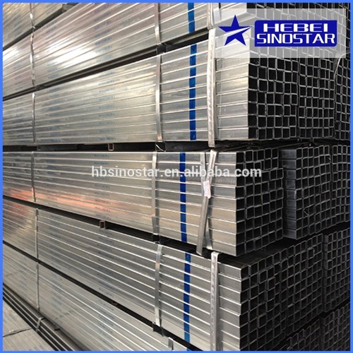 Hot dip galvanized square steel pipe for green house steel tube