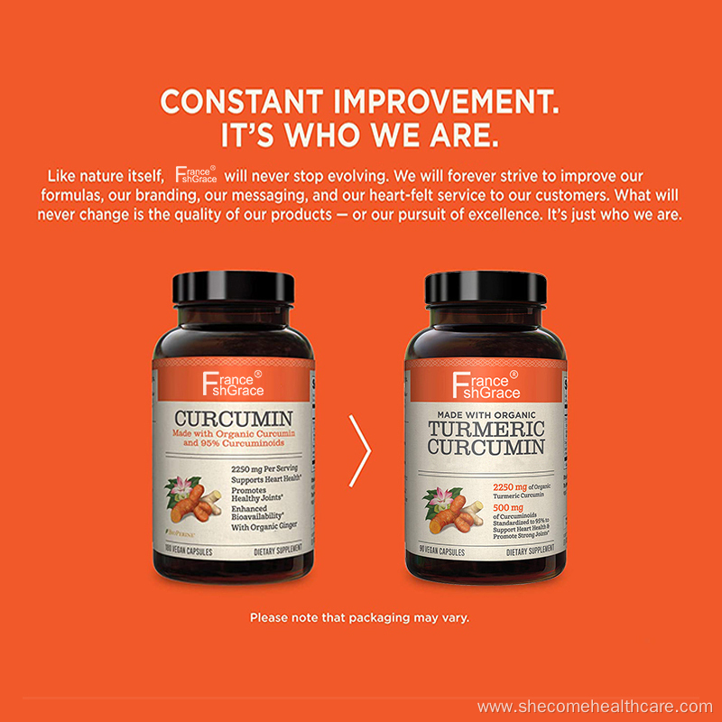 curcumin turmeric Capsules delay aging curcumin supplements