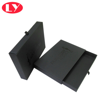 Luxury Matte Black Paper Drawer Gift Box