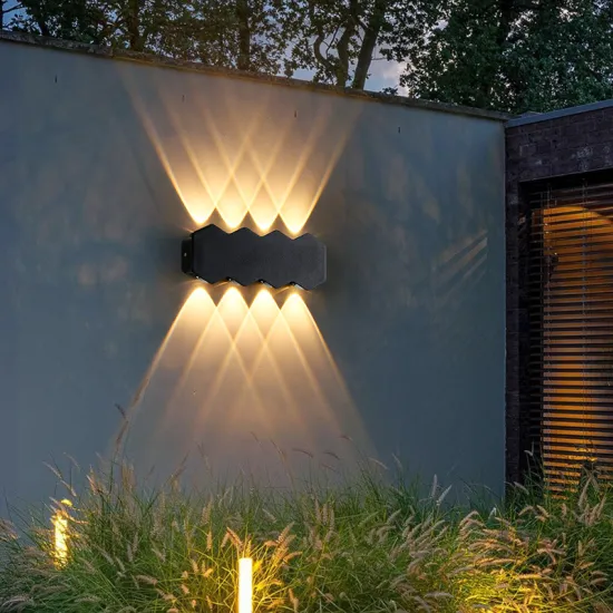 Modern Waterproof LED Aluminum Wall Light: Up/Down Lamp for Exterior Lighting