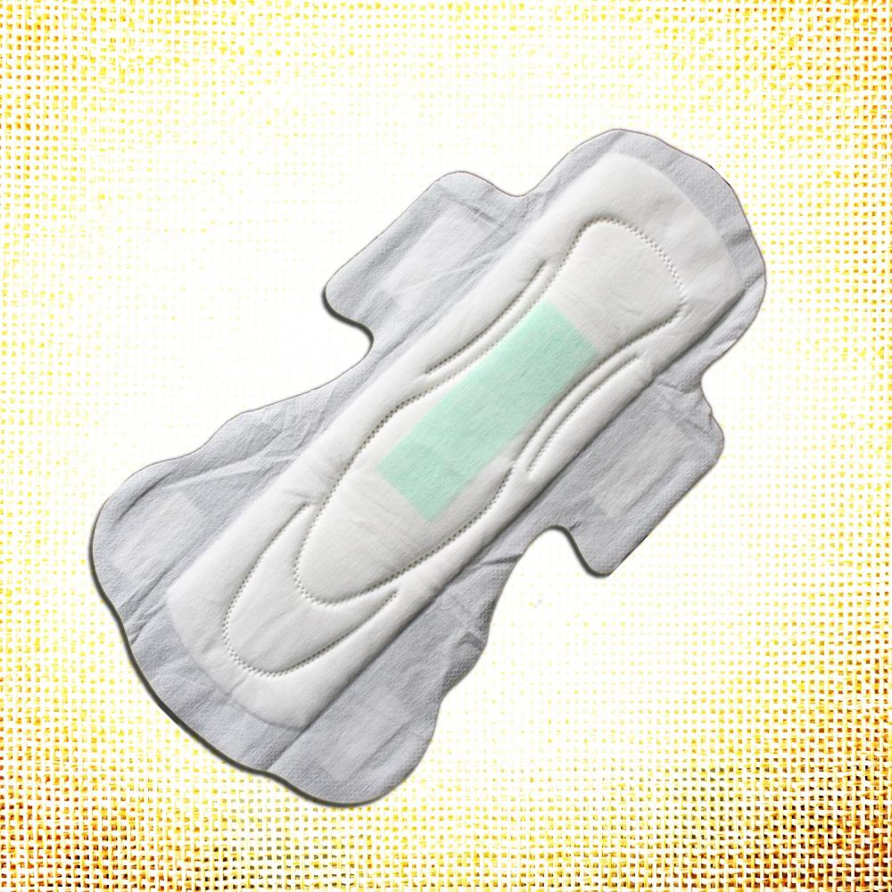 Safe ladies maxi sanitary pads with negative ion