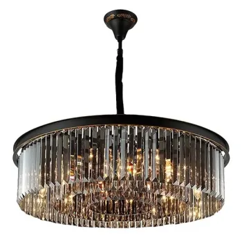 Elegant European Golden Finish Crystal Chandelier