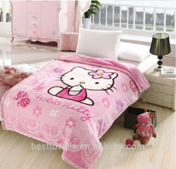 100%polyester baby raschel blanket cover