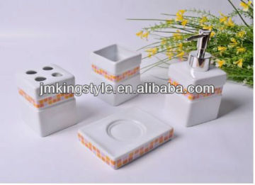 bathroom accesories- 4pcs, with colorful decoration