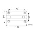 Big Beveled Corner Wall to Glass Shower Hinge