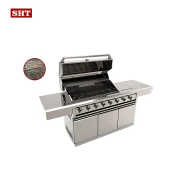 Simple Modular Outdoor Kitchen Commercial Gas BBQ Grill with Sink