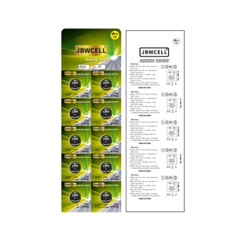 1.5V LR44 AG13 الزنك المنجنيز زر الخلية بطارية A76