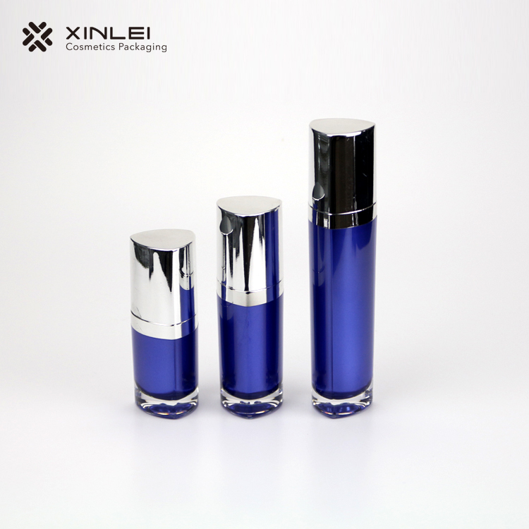 triangle shape fancy acrylic serum bottles