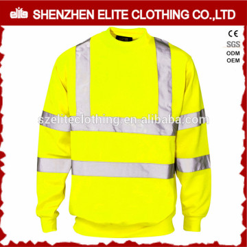 fluorescent yellow high visibility 3M reflective sweatshirts