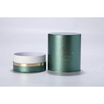 Luxusgrüne Leder -Parfümbox