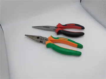 Nickel Plated Needle Nose Pliers With Massage Handle