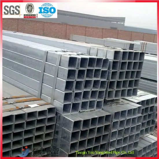 astm a500 square hollow section, pre galvanized square steel pipe