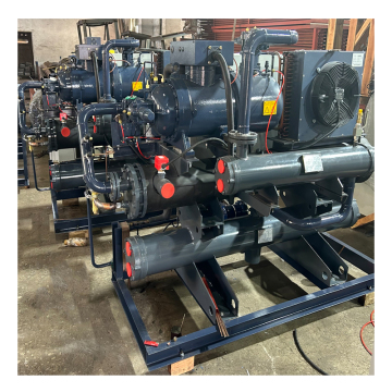 Low-Temperature Hanzhong 80HP Screw Compressor Refrigeration Equipment: Ultra-Low Temperature Parallel Unit with PLC Electric Box