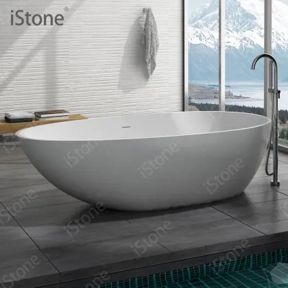 iStone Solid Surface Freestanding Bathtub - Classic Design WD6553
