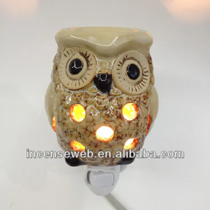 Ceramic owl plug in tart burners,owl plug in warmer,ceramic plug in warmer