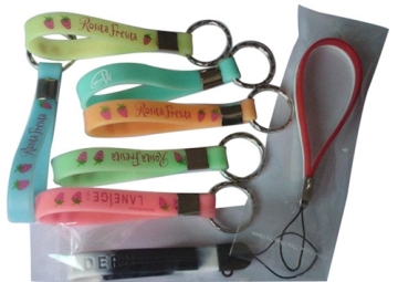 Promotional Silicone Keychain with Custom Logo