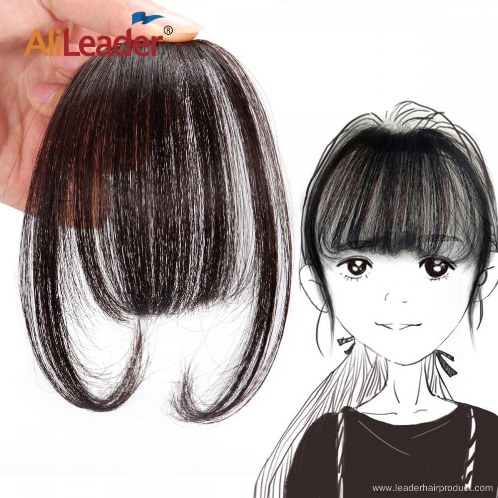 Virgin Hair Hand-made Bangs One-Clip On Hair Extension