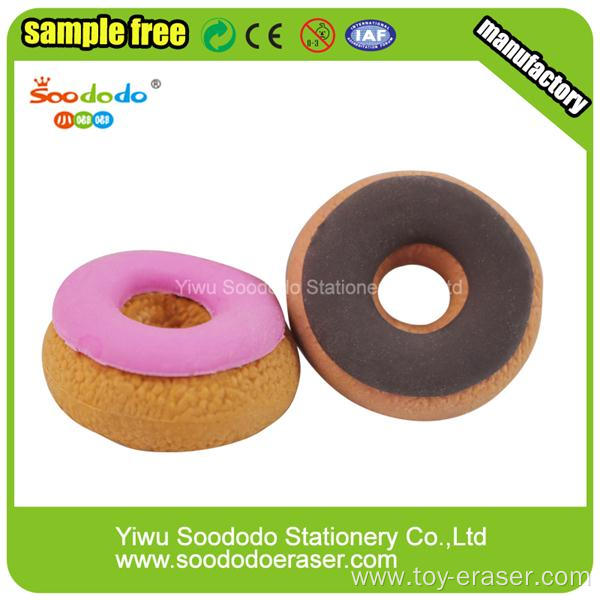 Promotional Bun Shaped Stationery Eraser with food shape