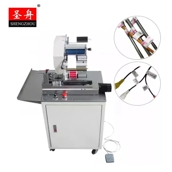 Factory Semi-Automatic Electrical Thread Tube Cable Wire Labeling Machine