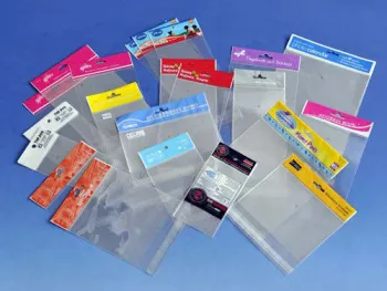 Adhesive Opp Header Bag For Staitionery Packaging / Household Packaging