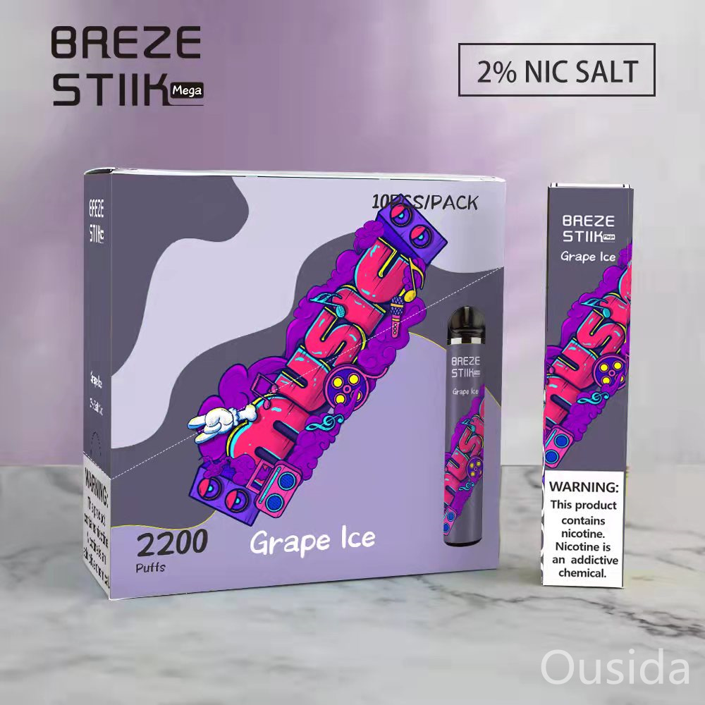 Vape dùng một lần 2200 Puffs Breze Stiik Mega