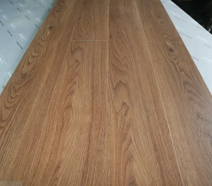 Glossy Laminate Flooring For School , Waterproof Laminated Floors