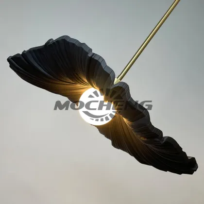 Nordic Restaurant Bedroom Bedside Lotus-Shaped Pendant Light