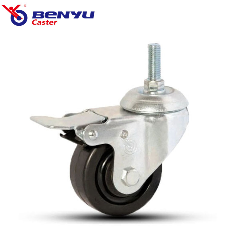 Antistatic rubber caster