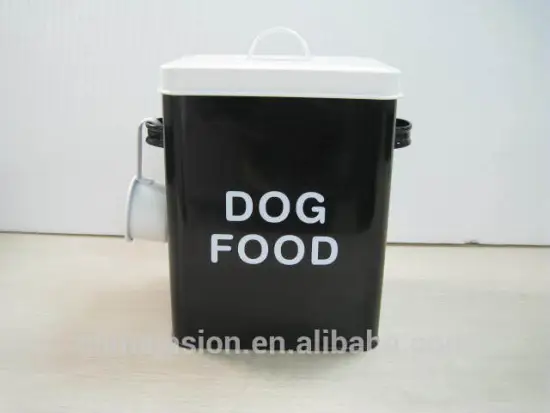 Food Container storage tin Metal Lanudry Powder Box with spoon