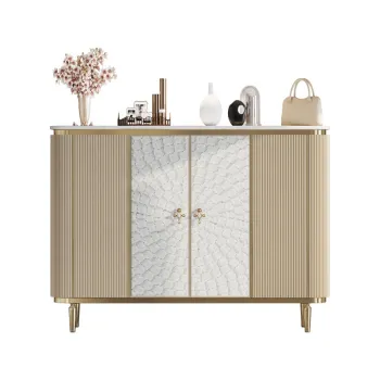 Modern Home Furniture: Marble Shoe Storage, Natural Shell Cabinets, and Stylish Sideboards for Living Room and Bedroom