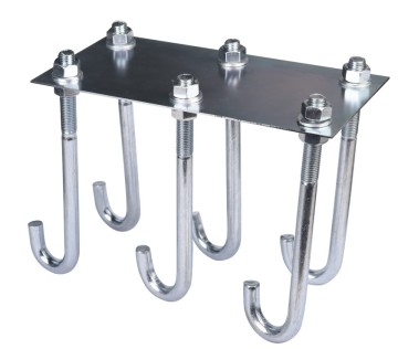 plate with 6 hooks height adjusted bottom plate
