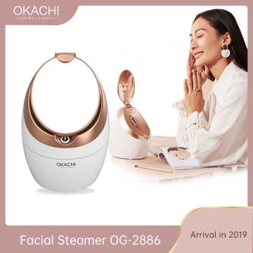 Home Facial Steamer For Face Beauty Salon Personal Sauna SPA Nano Ionic Face Mist Sprayer Barrel Skin Pores Cleaner OKACHI GLIYA