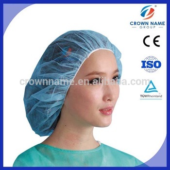 Nonwoven Bouffant Surgical Cap, Nurse Cap, disposable helmet