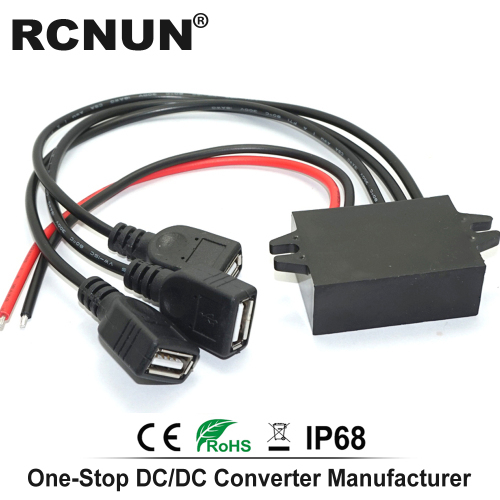 DC DC Converter 12V 24V to 5V 6A 30W Car Power Converters Triple USB Output Power Adapter