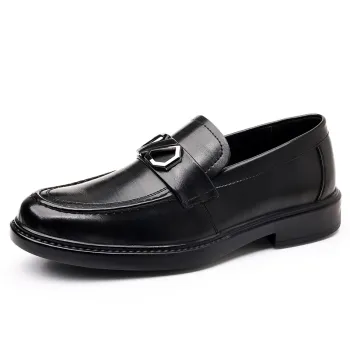 High Quality Men's Classic Casual Leather Flat Shoes: Waterproof, Breathable Walking Shoes - Wholesale Price