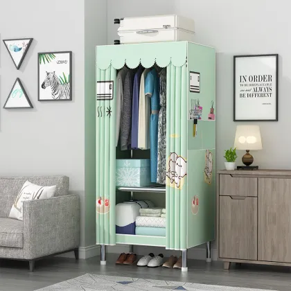 66cm Simple Cloth Wardrobe for Dormitory - Wholesale Folding Cabinet