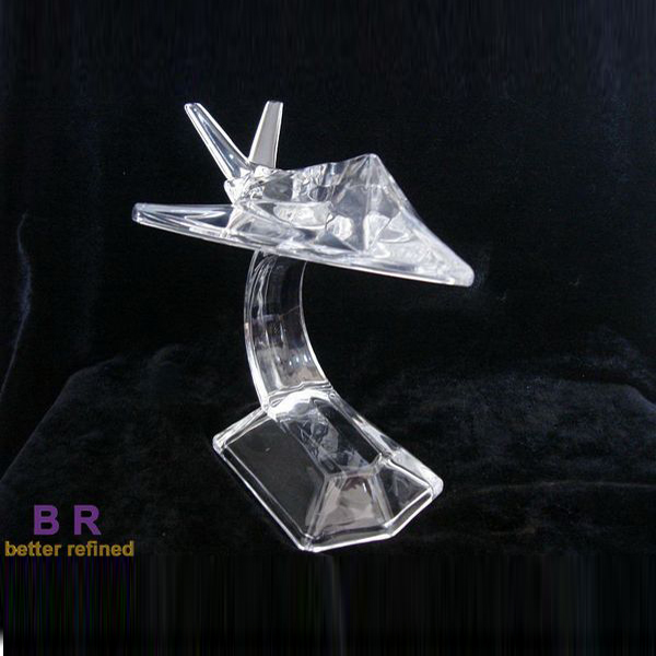 Crystal Glass Aircraft Model For Decoration